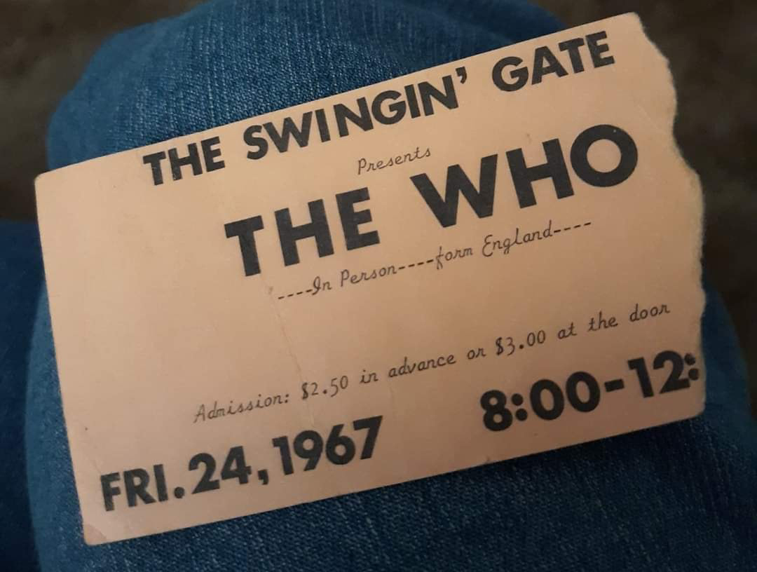 1967 The Who ticket stub